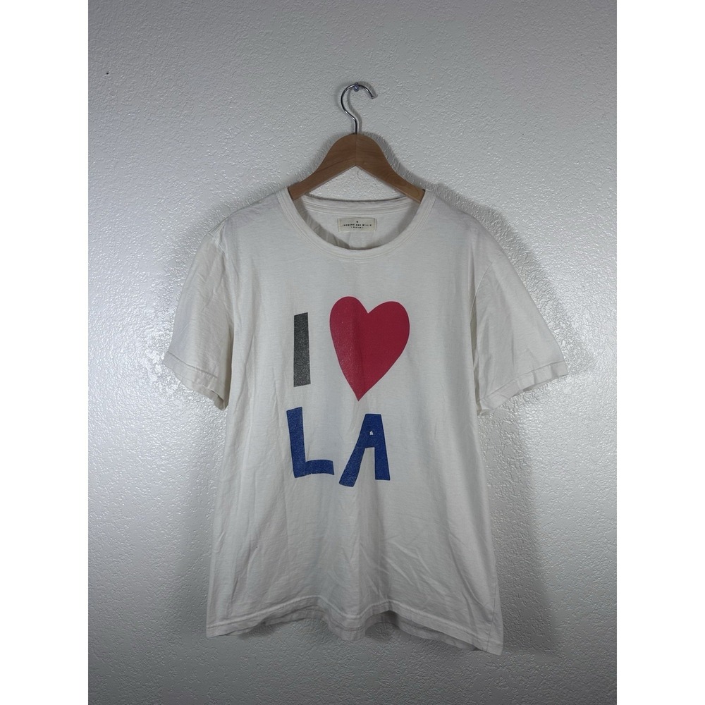 Imogene + Willie I Love LA Graphic T-Shirt White Made in USA Men's Medium